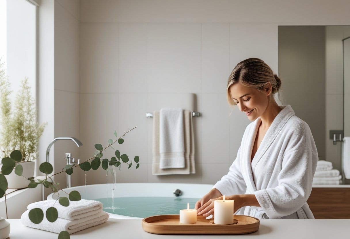 Sådan skaber du et afslappende badeværelse med tre gode råd til badeværelset
